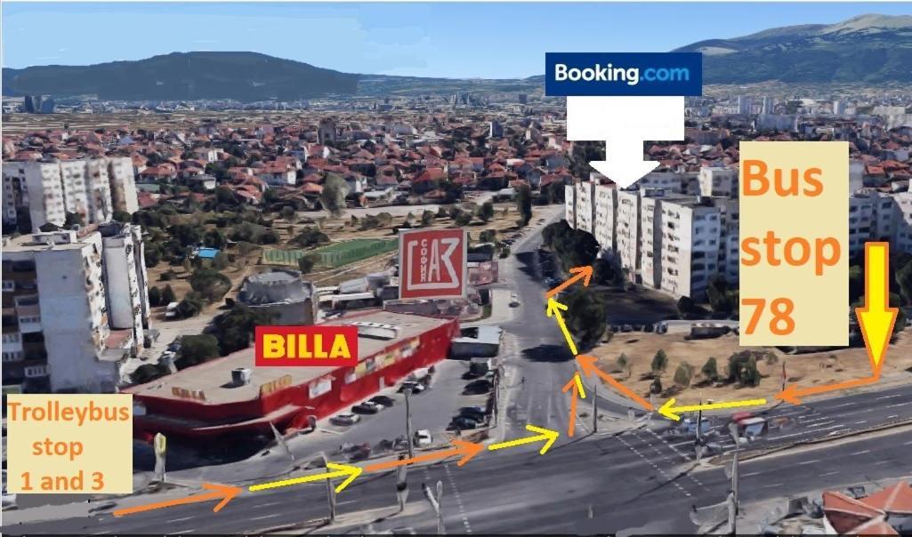 2 Bedrooms With Private Bath And Balcony Near The Airport Sofya Dış mekan fotoğraf